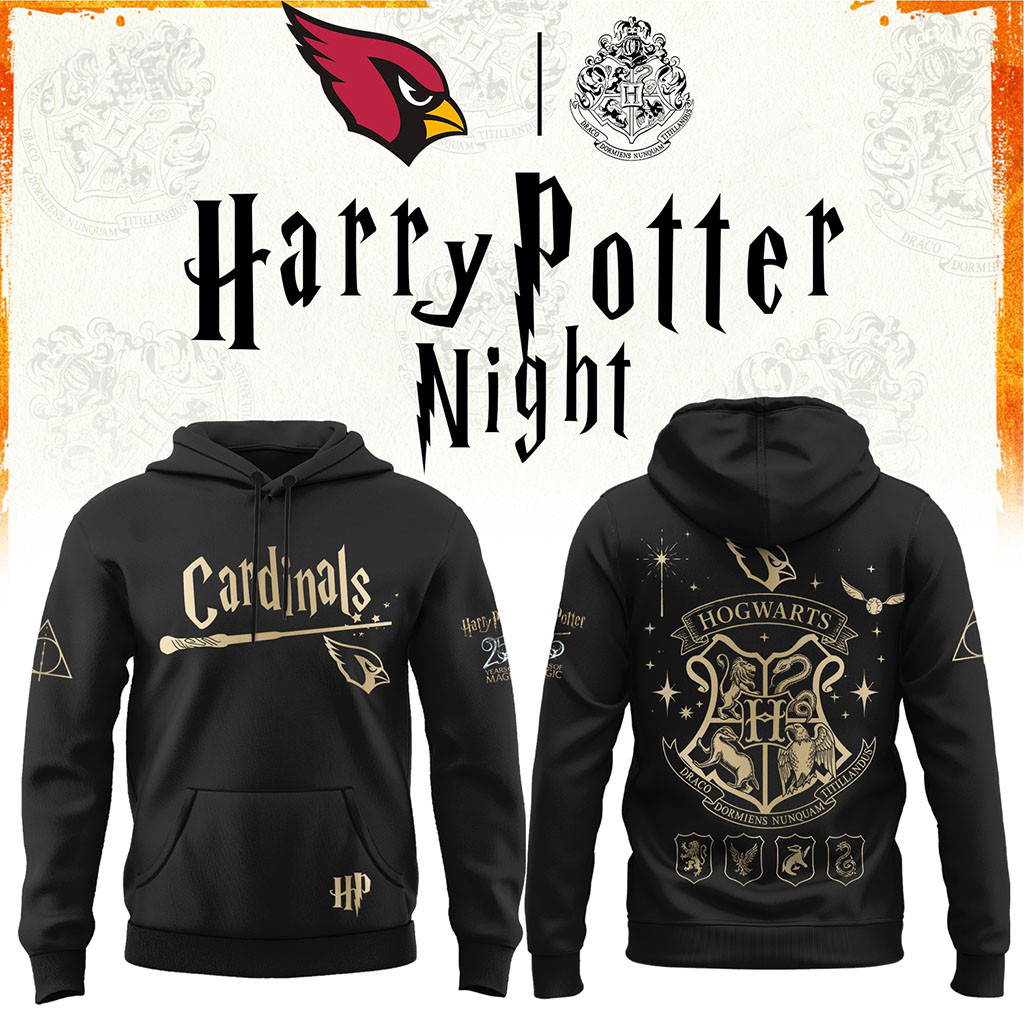 Arizona Cardinals Football Harry Potter 25th Anniversary Hoodie 2026 Cardinals Merch Fan Gear