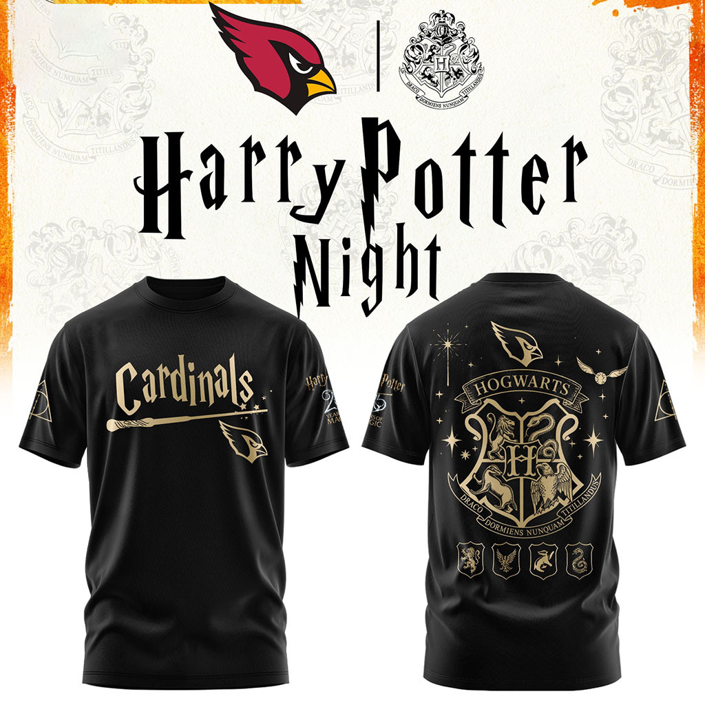 Arizona Cardinals Football Harry Potter 25th Anniversary Shirt Cardinals Merch Gifts For Fan Arizona Cardinals Football Harry Potter 25th Anniversary Shirt Cardinals Merch Gifts For Fan