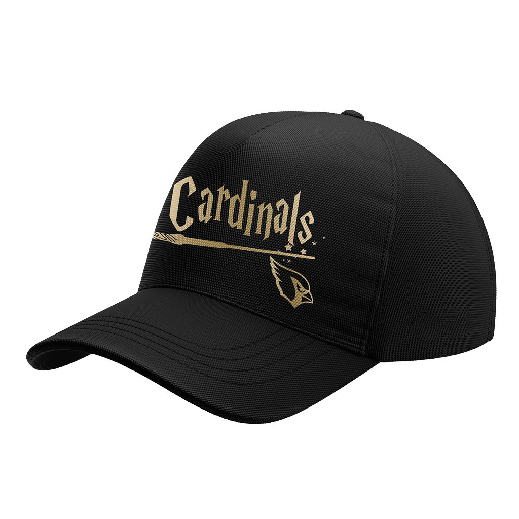 Arizona Cardinals Harry Potter 25th Anniversary Black Hat Arizona Cardinals Merch Fan Gifts