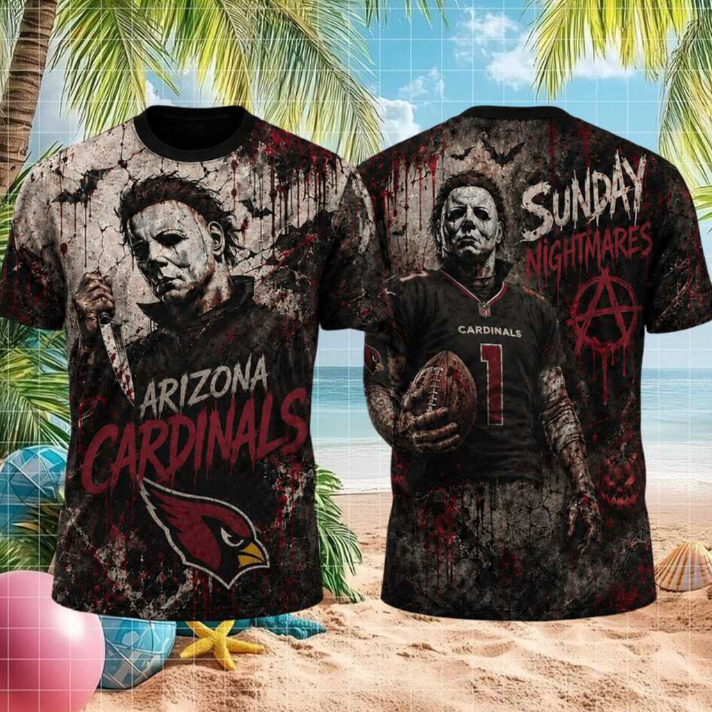 Arizona Cardinals Michael Myers Sunday Nightmares Football Shirt Arizona Cardinals Merch Gifts Arizona Cardinals Michael Myers Sunday Nightmares Football Shirt Arizona Cardinals Merch Gifts