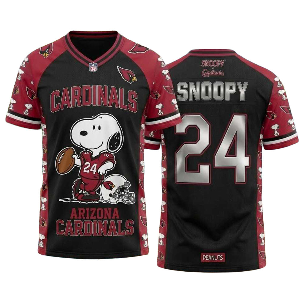 Arizona Cardinals Snoopy Jersey Game Day Clothing Arizona Cardinals Merch Football Fan Gifts