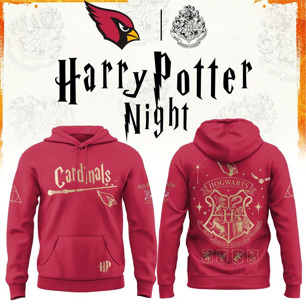 Arizona Cardinals x Harry Potter 25th Anniversary Hoodie 2026 Arizona Cardinals Merch Fan Gear