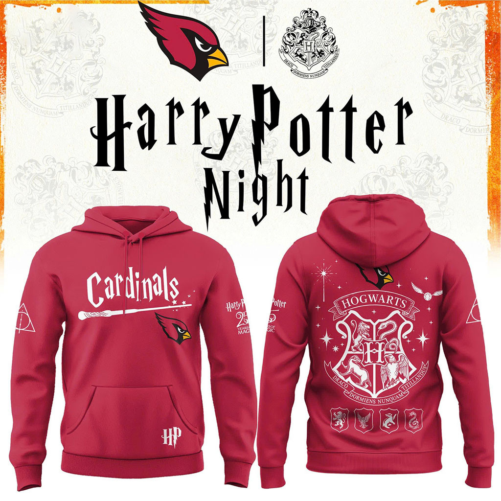 Arizona Cardinals x Harry Potter 25th Anniversary Hoodie 2026 Cardinals Merch Gifts For Fans