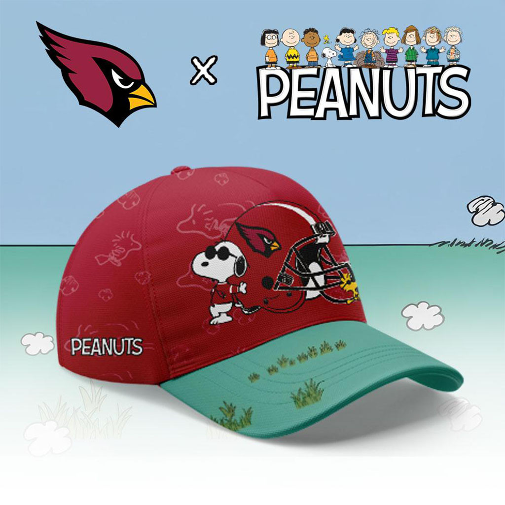 Arizona Cardinals X Peanuts Night 2026 Snoopy Hat Arizona Cardinals Merch Gift For Football Fan