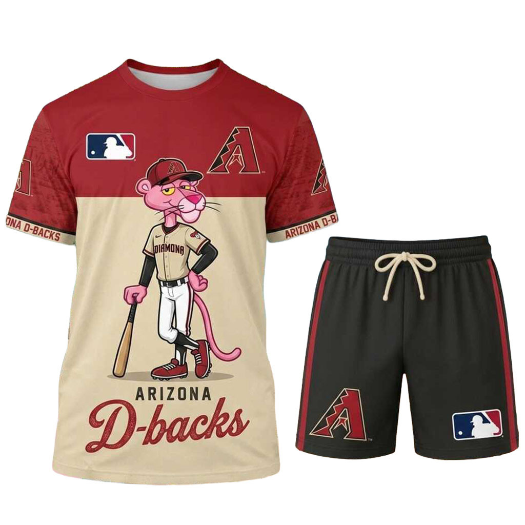 Arizona Diamondbacks Pink Panther Shirt And Shorts Diamondbacks Merch Gift For Game Day Arizona Diamondbacks Pink Panther Shirt And Shorts Diamondbacks Merch Gift For Game Day