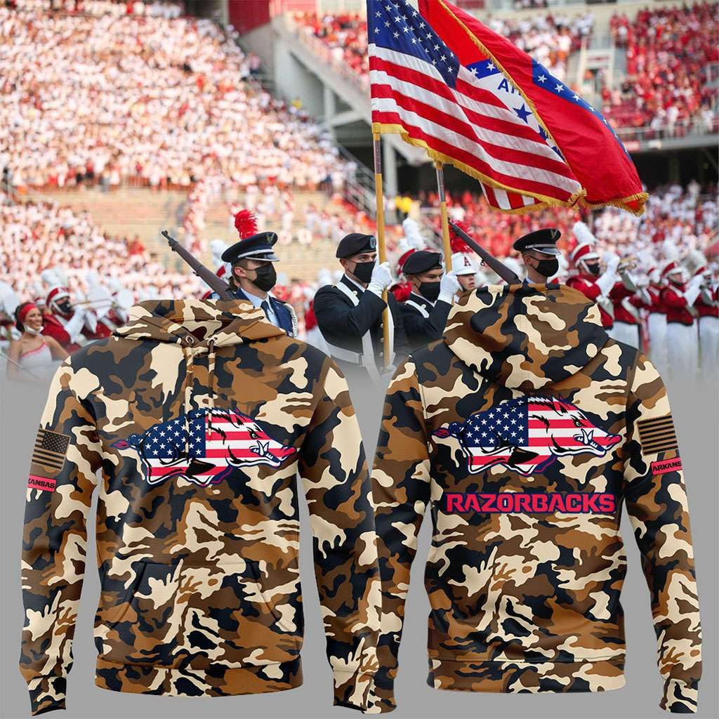 Arkansas Razorbacks Merch 2026 Military Appreciation Legend Camo Hoodie Gift For Veteran Arkansas Razorbacks Merch 2026 Military Appreciation Legend Camo Hoodie Gift For Veteran