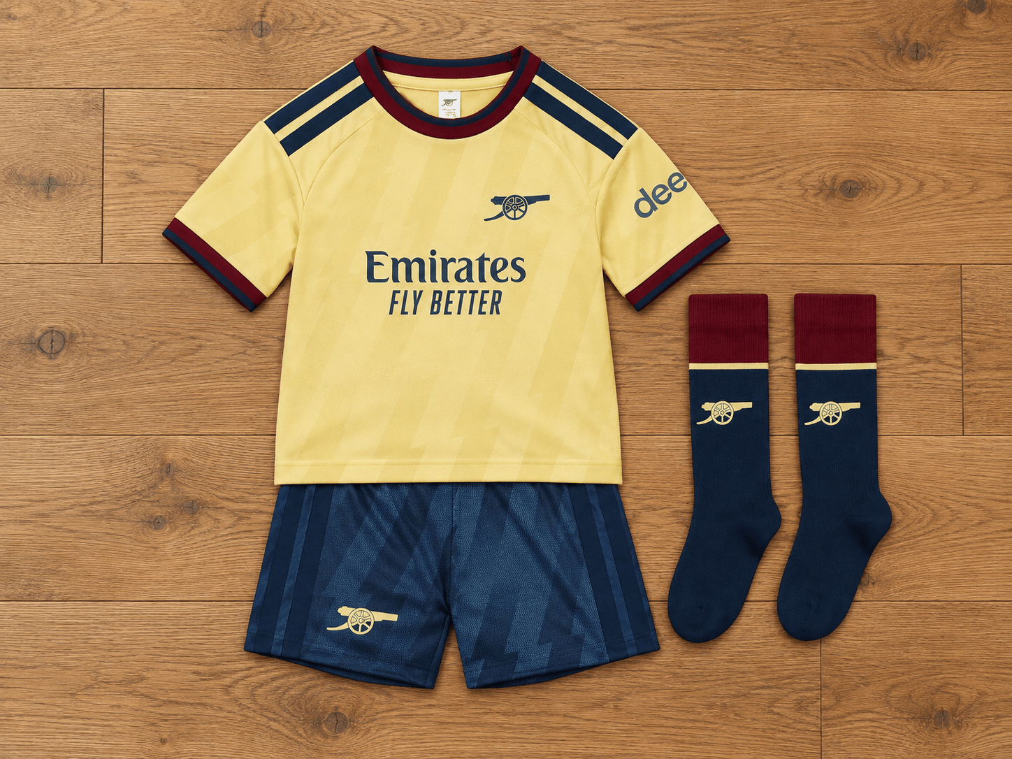 Arsenal 26 27 Away Soccer Jersey Kit And Shorts With Socks Set Arsenal FC Merch Fan Presents