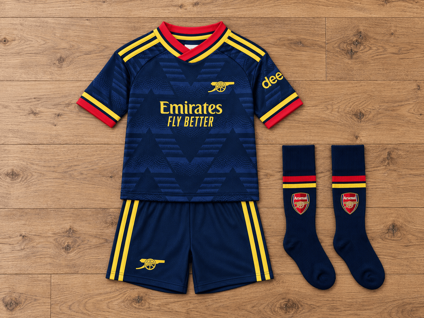 Arsenal 26 27 Away Soccer Jersey Kit And Shorts With Socks Set Arsenal FC Merch Gifts For Fan