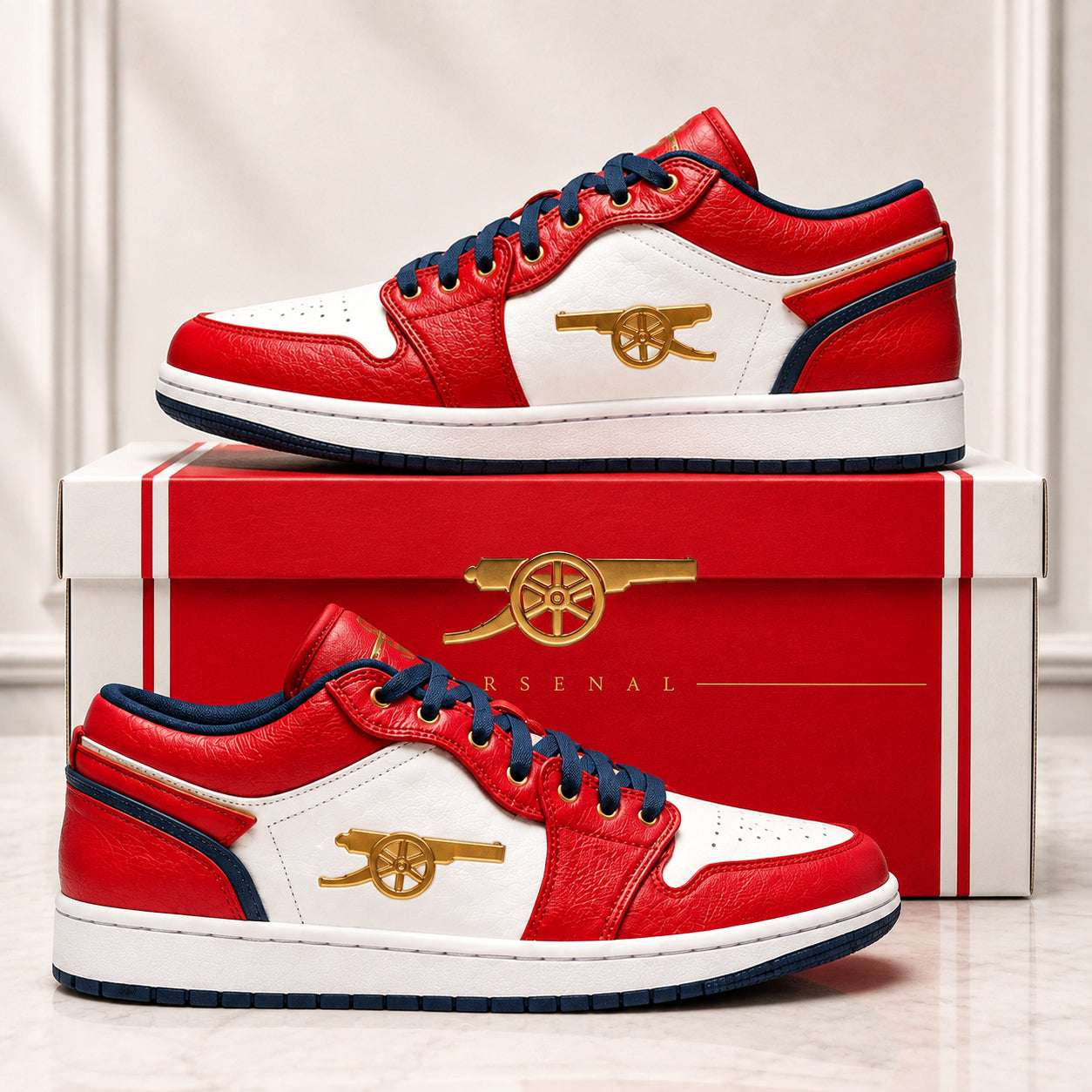 Arsenal FC 2026 Sneaker The Gunners Football Shoes Arsenal Fan Gift For Men Women Arsenal FC 2026 Sneaker The Gunners Football Shoes Arsenal Fan Gift For Men Women