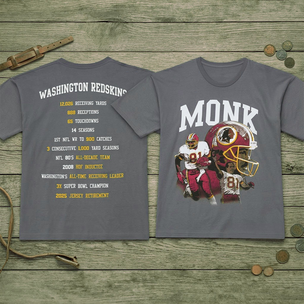 Art Monk Washington Redskins Legend Controversy T-Shirt 2026 Art Monk Merch Football Fan Gifts