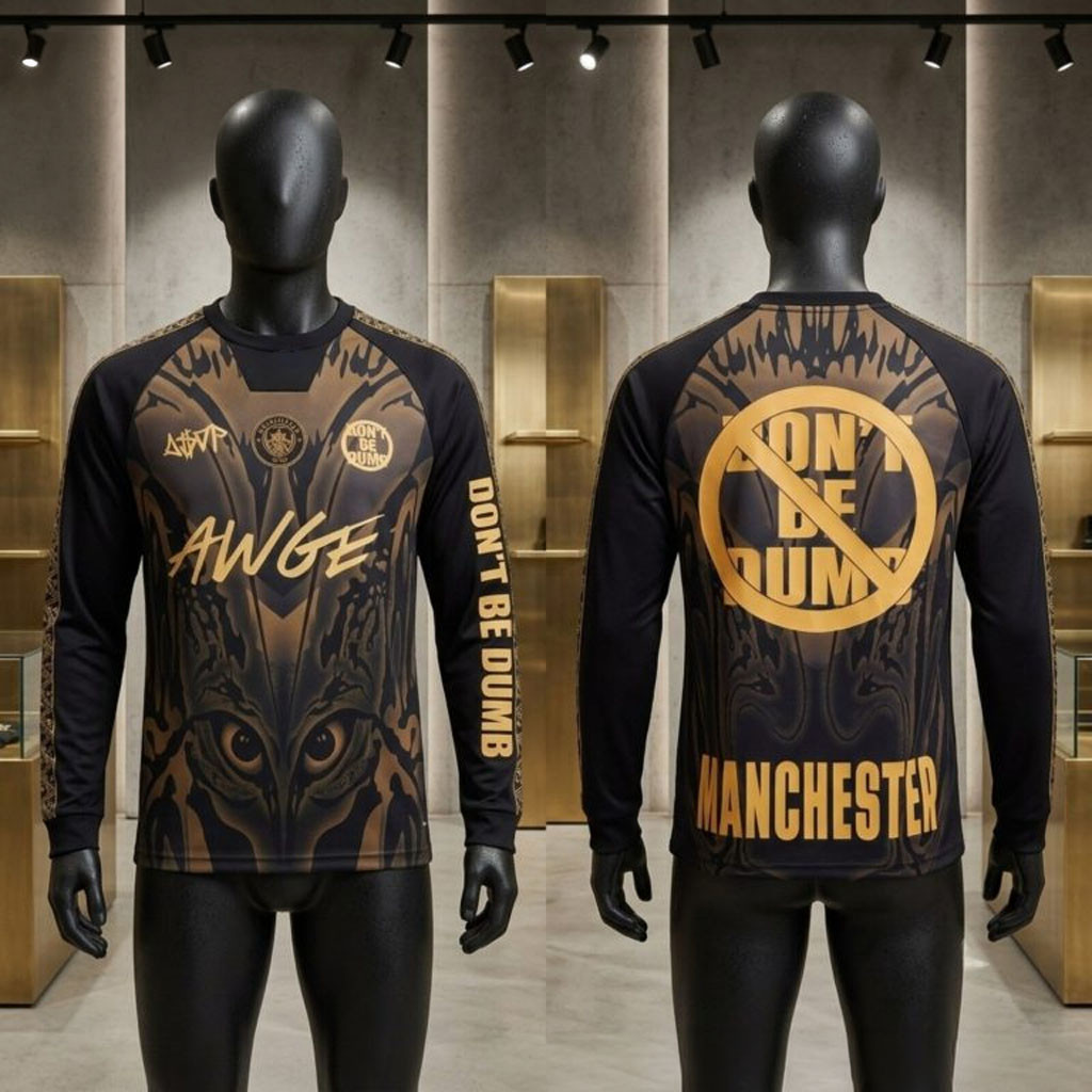 ASAP Rocky x Manchester City Don't Be Dumb Long Sleeve T-Shirt ASAP Rocky Merch Fans Gifts