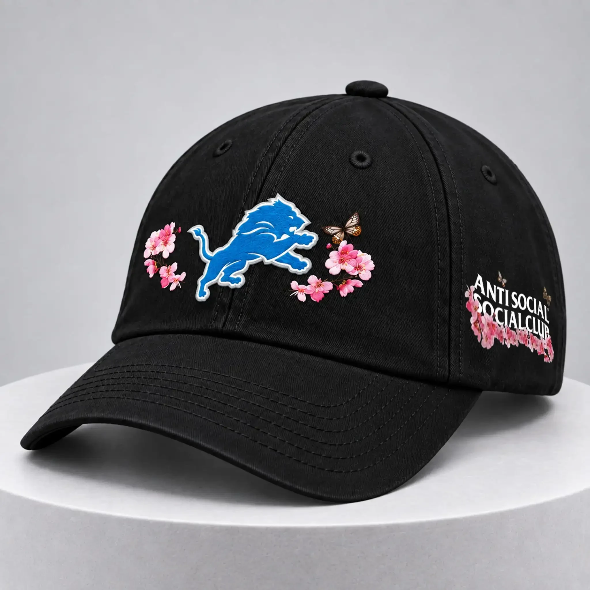 ASSC x Detroit Lions Cherry Blossoms Hat Lions Merch Presents For Football Lovers