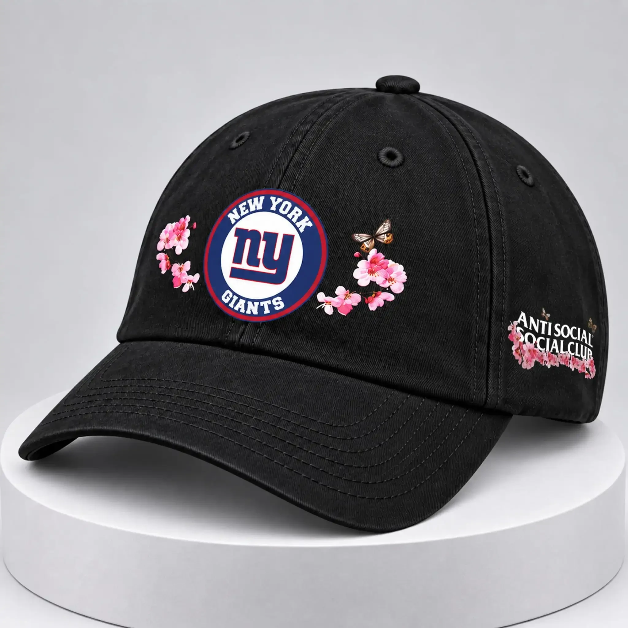 ASSC x Giants Cherry Blossoms Hat New York Giants Merch Best Gift For Football Lovers ASSC x Giants Cherry Blossoms Hat New York Giants Merch Best Gift For Football Lovers