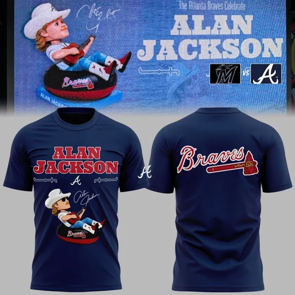 Atlanta Braves Alan Jackson Celebration Night 2026 T-Shirt Atlanta Braves Merch Gift For Fans