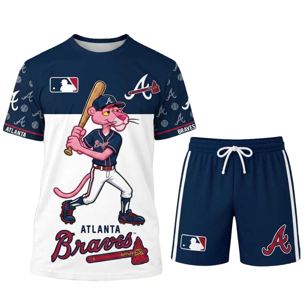 Atlanta Braves Pink Panther Shirt And Shorts Atlanta Braves Merch Baseball Enthusiast Gifts Atlanta Braves Pink Panther Shirt And Shorts Atlanta Braves Merch Baseball Enthusiast Gifts