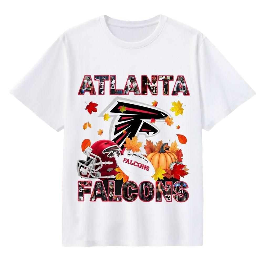 Atlanta Falcons Autumn Fall Pumpkin T-Shirt Game Day Shirt Atlanta Falcons Merch Gift For Fans Atlanta Falcons Autumn Fall Pumpkin T-Shirt Game Day Shirt Atlanta Falcons Merch Gift For Fans
