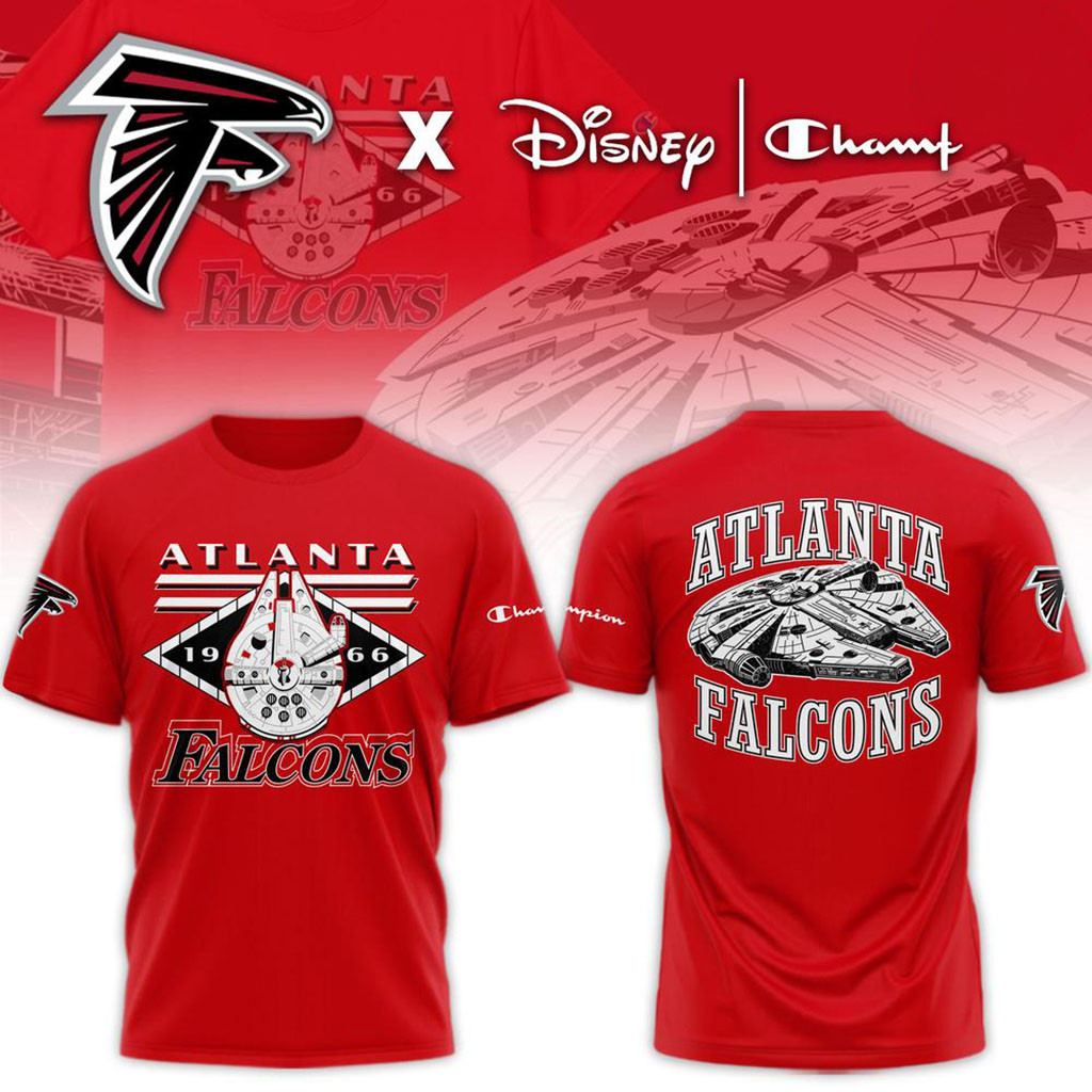 Atlanta Falcons Disney Champion Main Character Energy T-Shirt Atlanta Falcons Merch Best Gifts