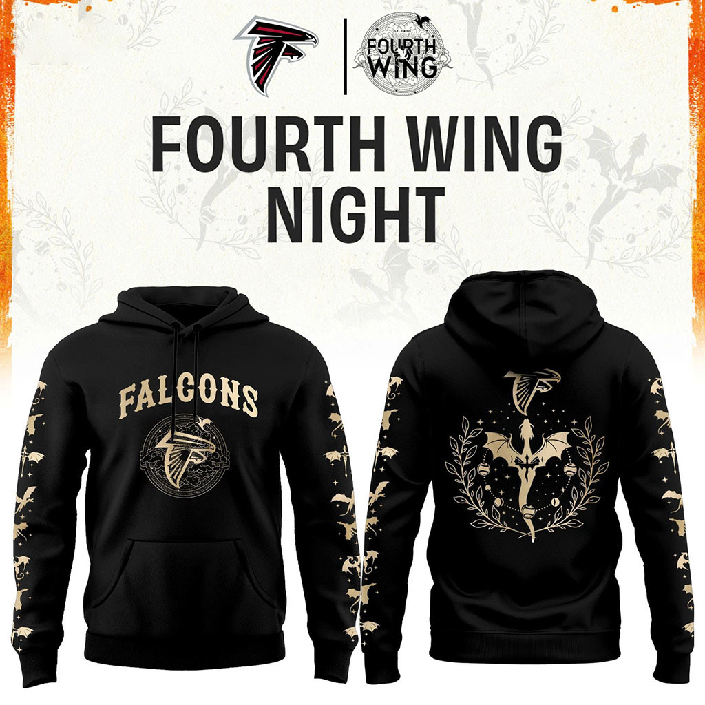 Atlanta Falcons Dragon Wing Fantasy Night 2026 Black Hoodie Atlanta Football Merch Fan Gifts Atlanta Falcons Dragon Wing Fantasy Night 2026 Black Hoodie Atlanta Football Merch Fan Gifts