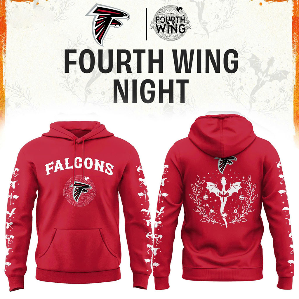 Atlanta Falcons Dragon Wing Fantasy Night 2026 Hoodie Atlanta Falcons Merch Game Day Gifts