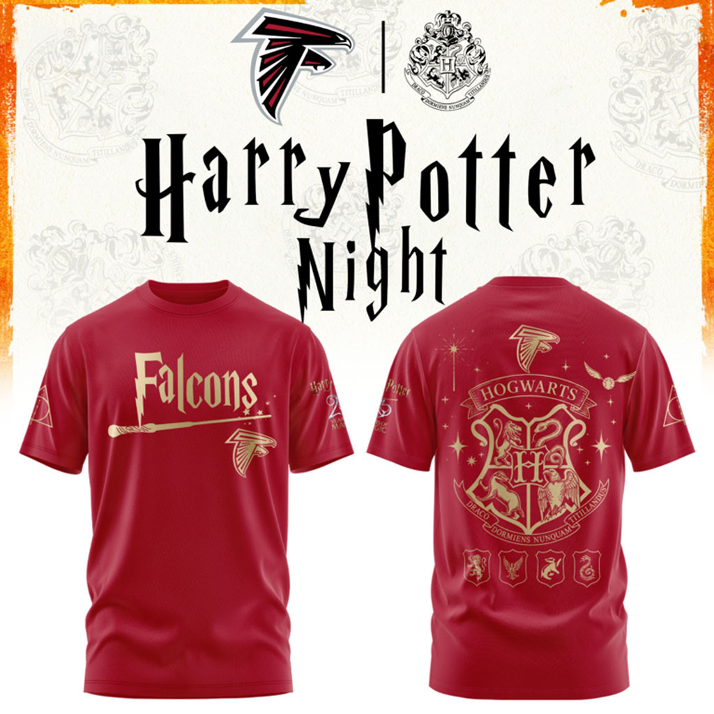 Atlanta Falcons Football Harry Potter 25th Anniversary Shirt Falcons Merch Gifts For Him