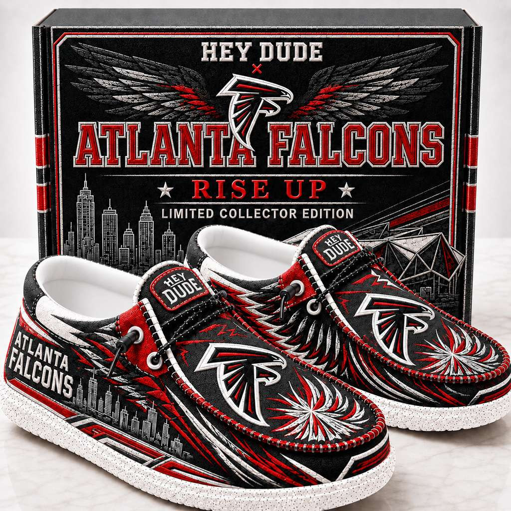 Atlanta Falcons Rise Up Shoes Game Day Loafers Atlanta Falcons Merch Football Fan Gifts