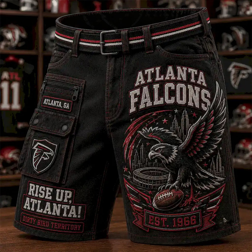 Atlanta Falcons Rise Up Shorts Atlanta Falcons Merch Presents For Football Fans