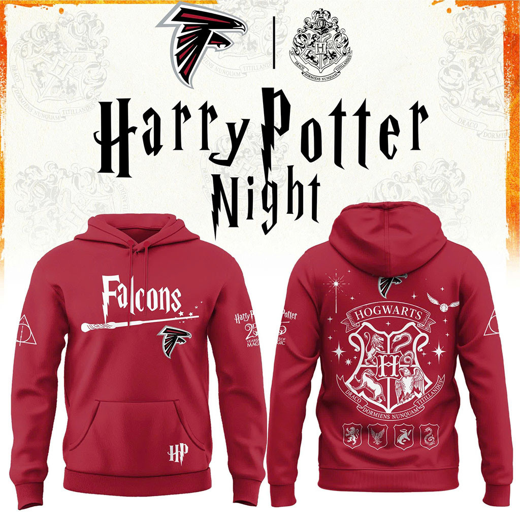 Atlanta Falcons x Harry Potter 25th Anniversary Hoodie 2026 Atlanta Falcons Merch Fans Gifts