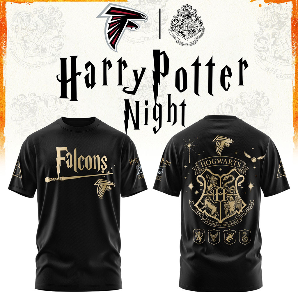 Atlanta Falcons x Harry Potter 25th Anniversary Shirt Falcons Merch Gifts For Brother