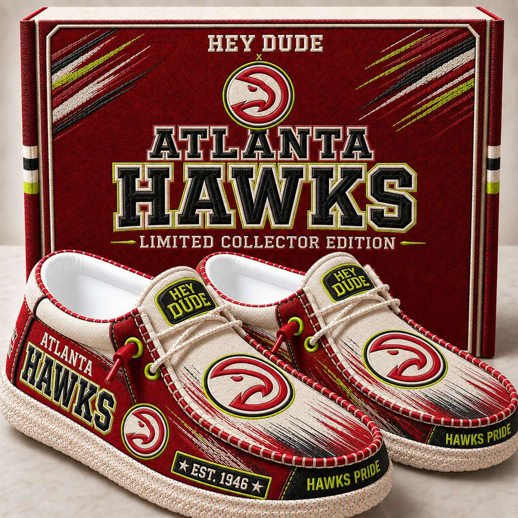 Atlanta Hawks Merch Hawks Pride Est 1946 Slip-On Loafers Ice Hockey Fan Gifts Atlanta Hawks Merch Hawks Pride Est 1946 Slip-On Loafers Ice Hockey Fan Gifts