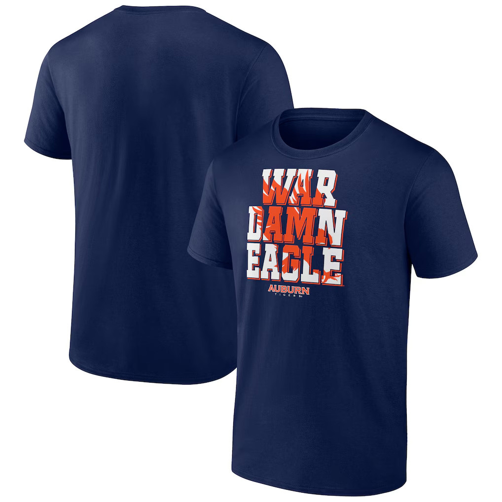 Auburn Tigers Merch 2026 Auburn Tigers Home Field Win T-Shirt Navy War Damn Eagle Shirt