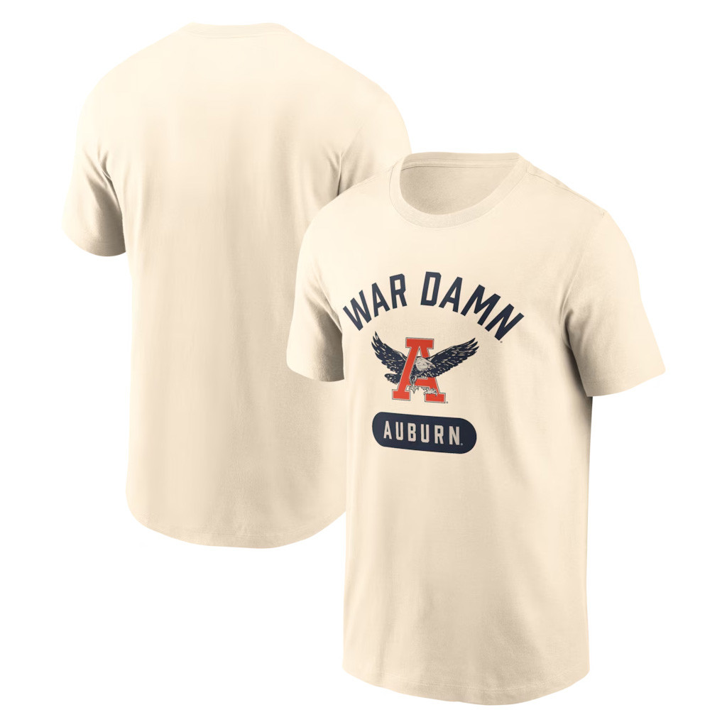 Auburn Tigers Merch 2026 Auburn Tigers Legacy Arch Helmet T-Shirt War Damn Shirt Fan Apparel
