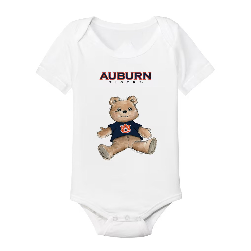 Auburn Tigers Merch 2026 Auburn Tigers Tiny Turnip Teddy Bear Baby Onesie White Cute Gifts Auburn Tigers Merch 2026 Auburn Tigers Tiny Turnip Teddy Bear Baby Onesie White Cute Gifts