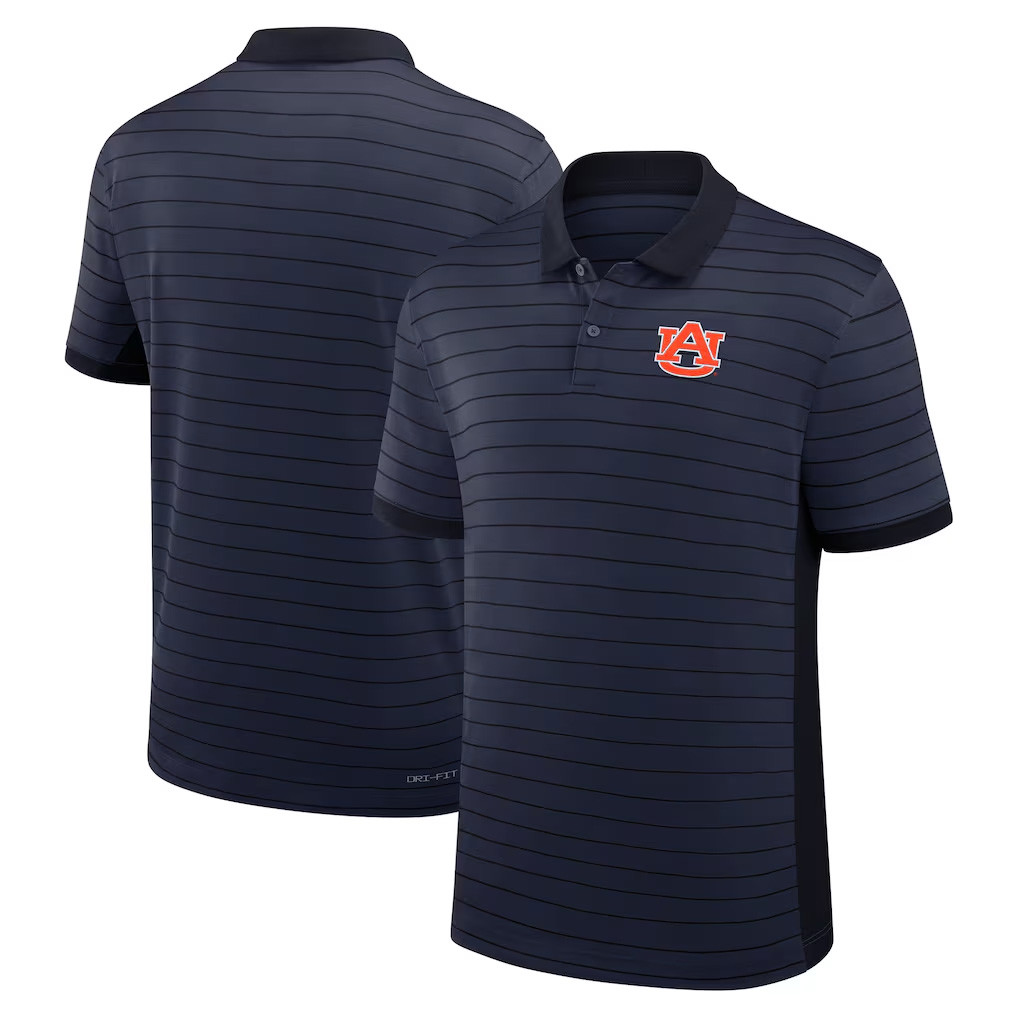 Auburn Tigers Merch 2026 Early Season Coaches Sideline Victory Stripe Polo Shirt Gift For Him