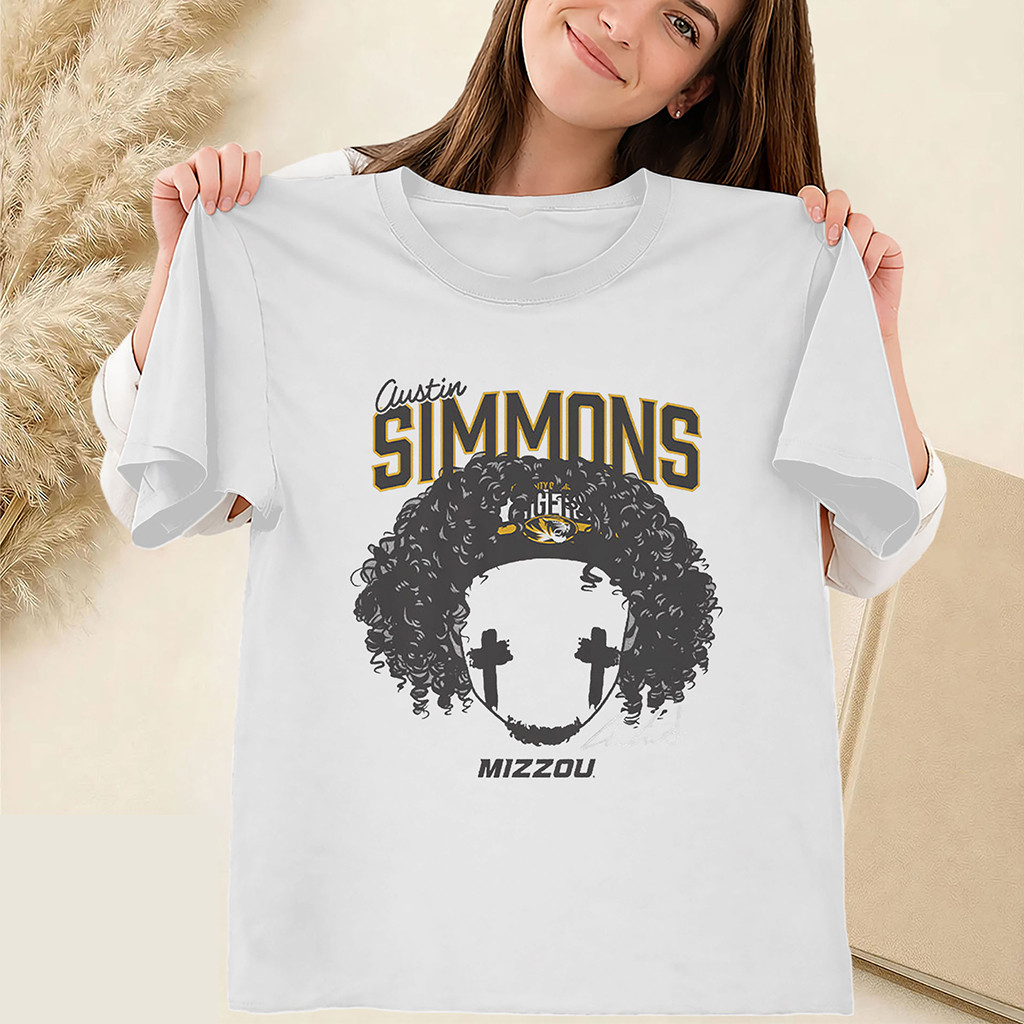 Austin Simmons Blank Face Shirt Mizzou 2026 Starting QB Tee Missouri Tigers Merch Fan Gifts