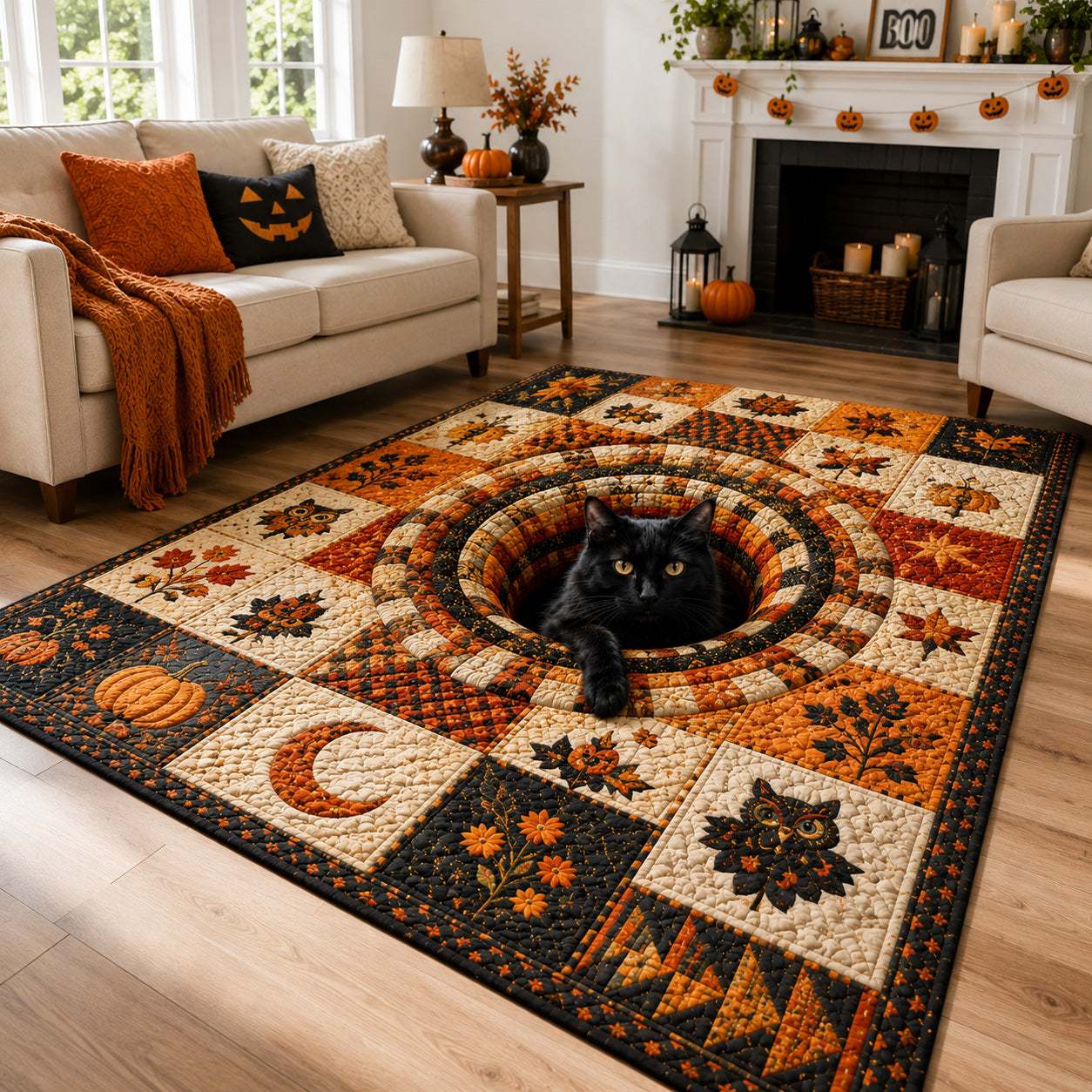 Autumn Familiar Area Rug Home Goods Halloween Decor Halloween Presents