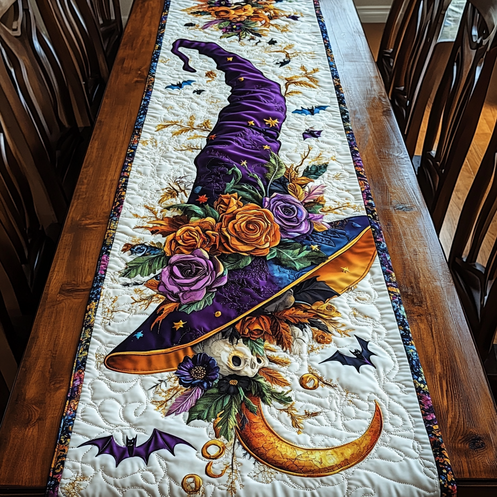 Autumn Magic Quilted Table Runner Kitchen Table Runners Halloween Inspired Gifts