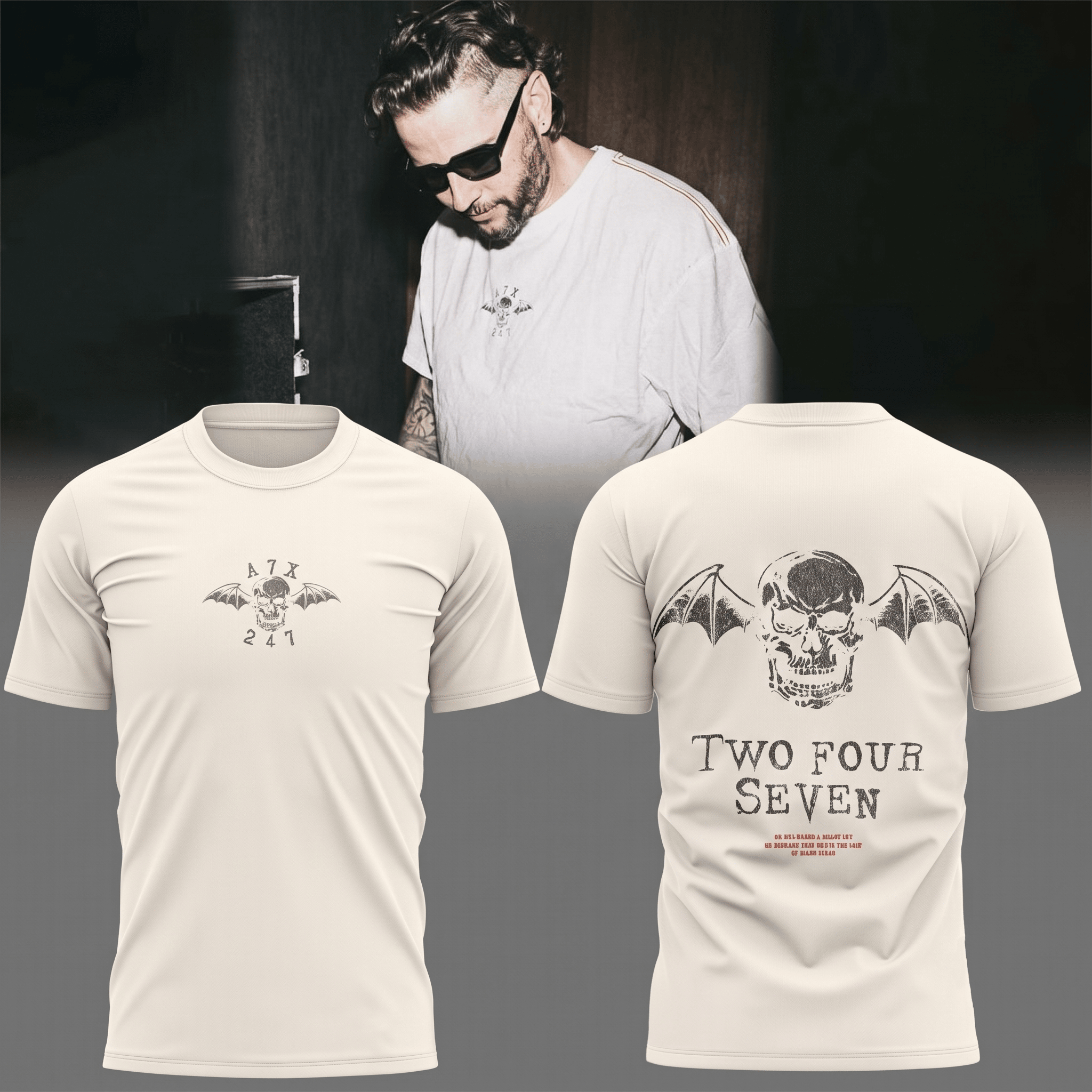 Avenged Sevenfold X 247 T-Shirt Two Four Seven Shirt Avenged Sevenfold Merch Band Fan Gifts