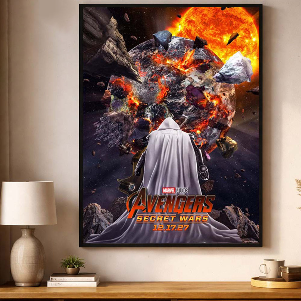 Avengers Secret Wars Merch Marvel Studios Movie On December 17 2027 Poster Home Decor