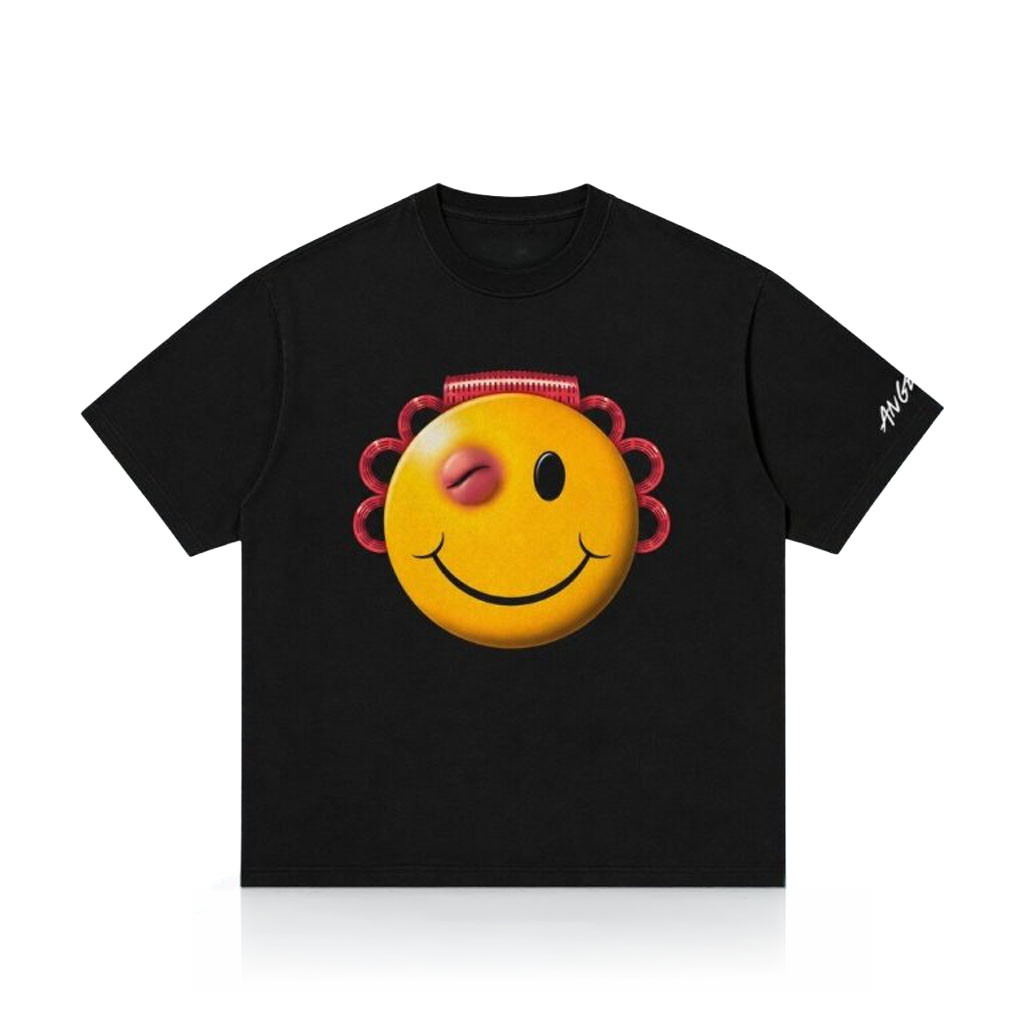 AWGE ASAP Rocky Don't Be Dumb Tour Smiley T-Shirt ASAP Rocky Merch Gift For Rapper Fans