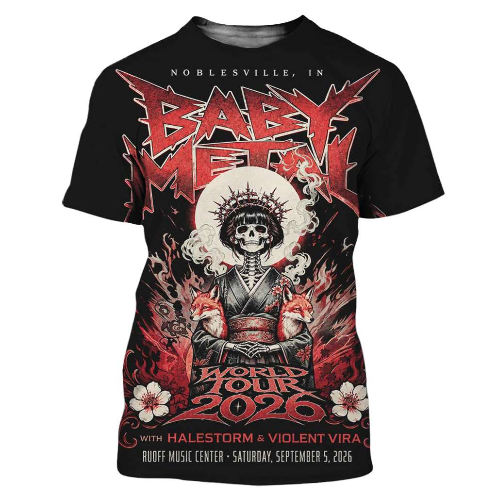 Babymetal Noblesville IN 2026 Event Shirt Babymetal Merch Gifts For Husband