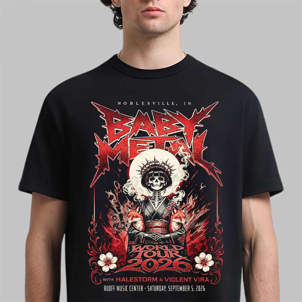 Babymetal Noblesville IN 2026 Event T-Shirt Babymetal Merch Best Gifts For Him