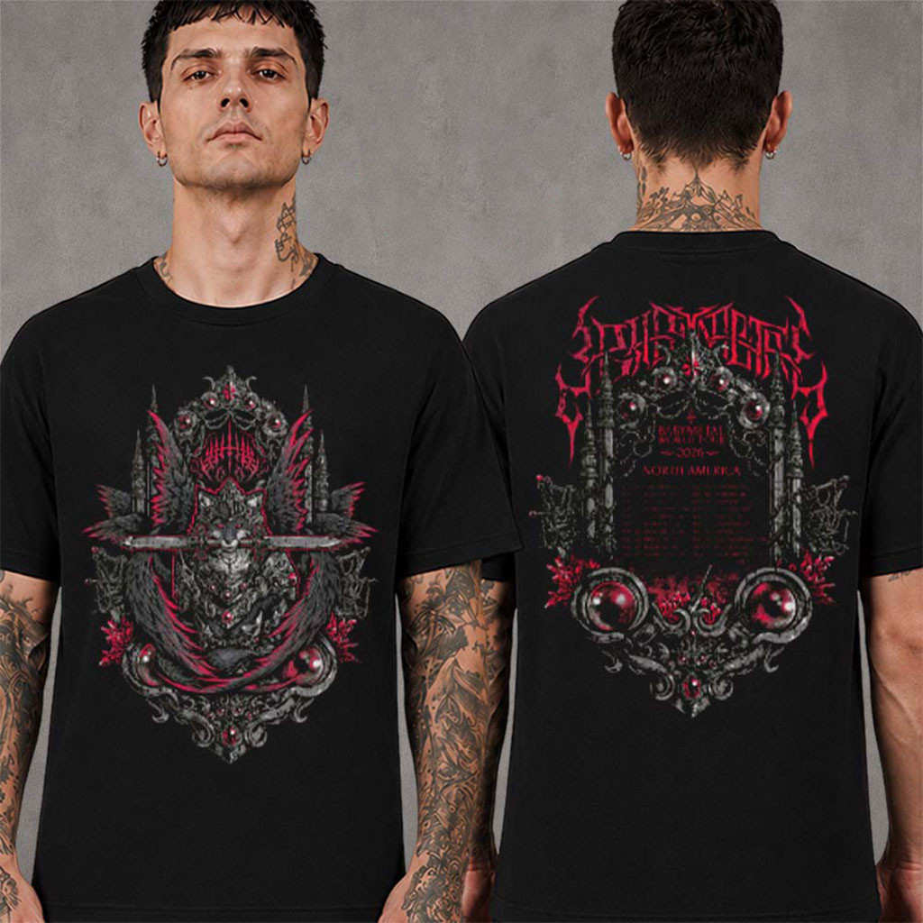 Babymetal World Tour 2026 North America Bite The Blade T-Shirt Babymetal Merch Fans Gifts
