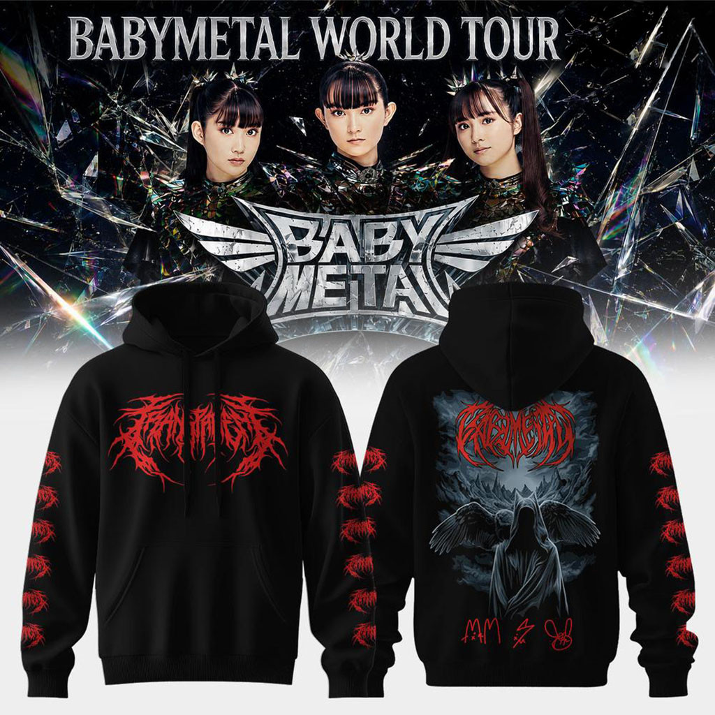 Babymetal World Tour 2026 North America Dark Wanderer Hoodie Babymetal Merch Present For Fans