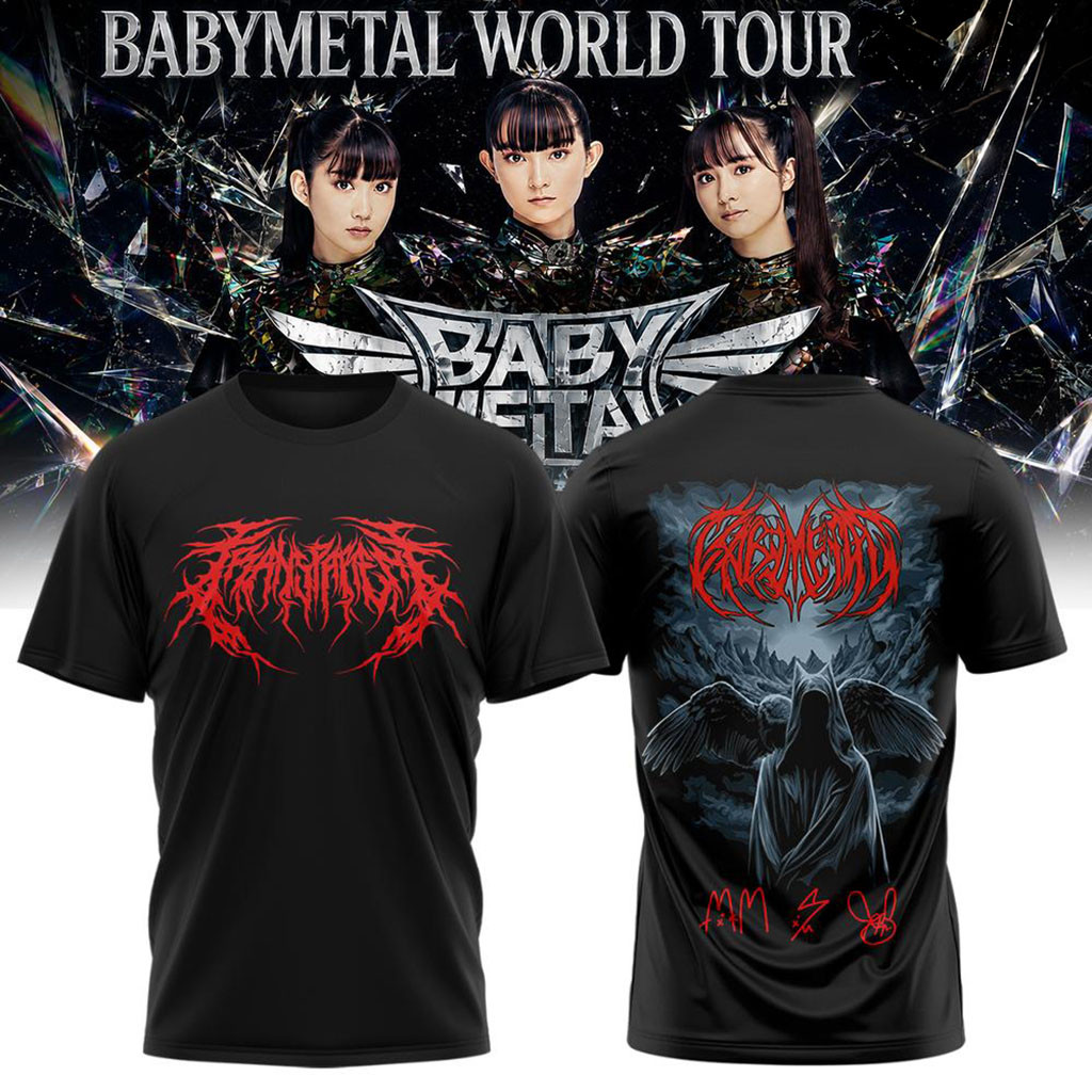 BABYMETAL World Tour 2026 North America Graphic T-Shirt Signed Babymetal Merch Fan Gifts