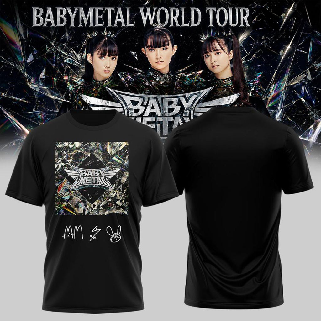 Babymetal World Tour 2026 North America Graphic T-Shirt Signed Babymetal Merch Gift For Fans