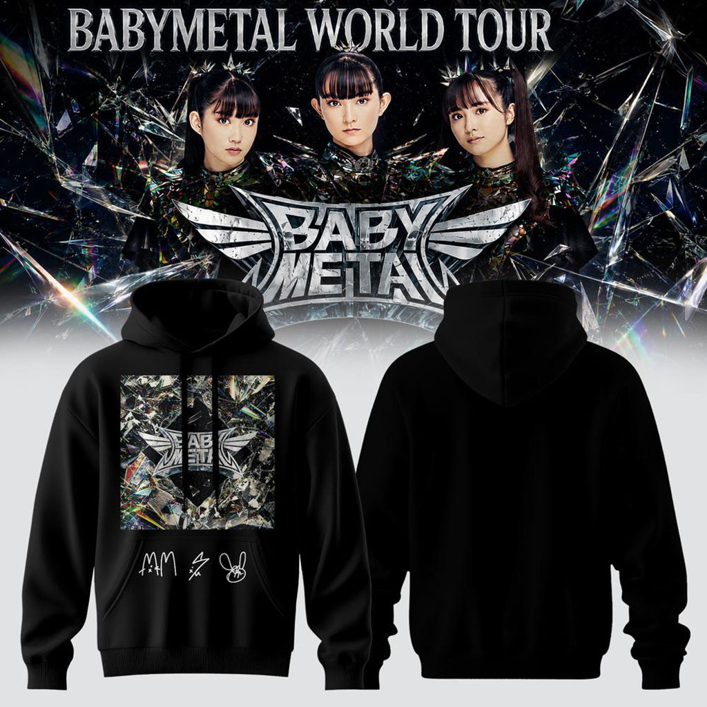Babymetal World Tour 2026 North America Hoodie Babymetal Merch Black Music Related Gifts