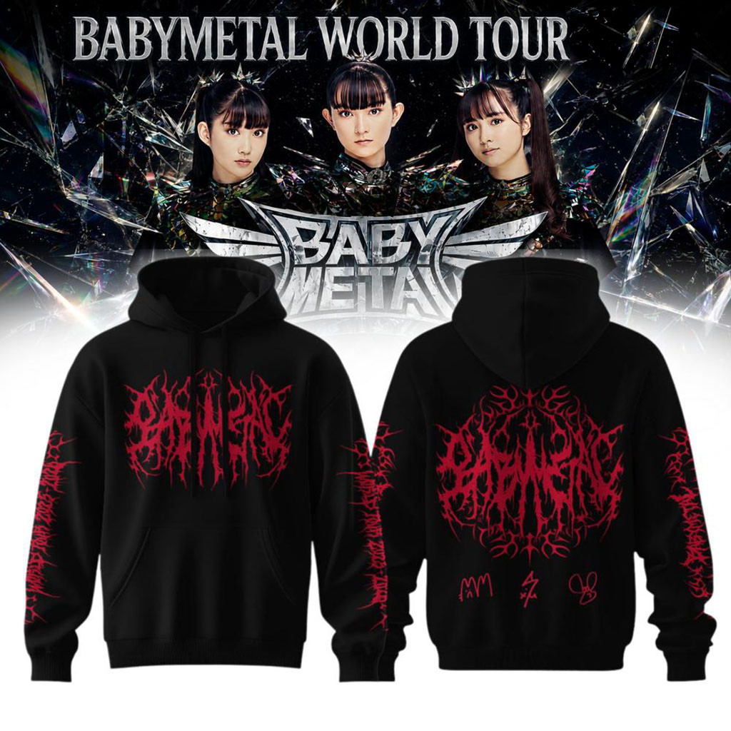 Babymetal World Tour 2026 North America Hoodie Babymetal Merch Music Themed Gifts