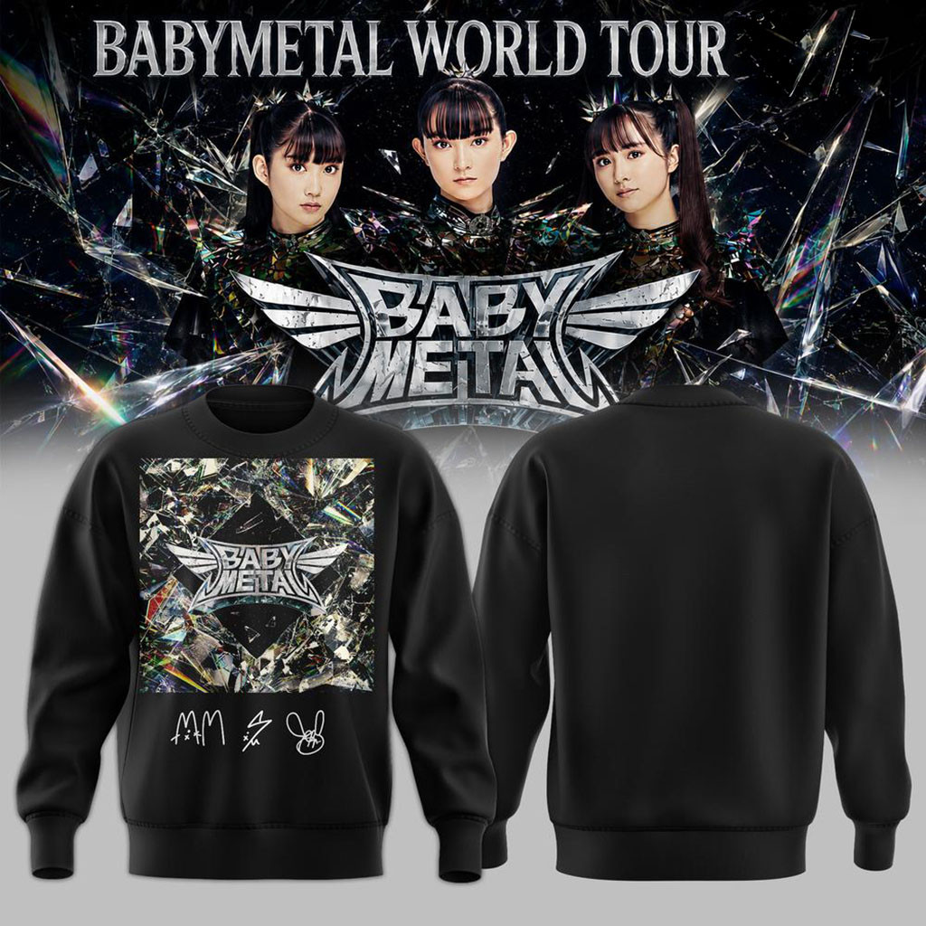 Babymetal World Tour 2026 North America Sweatshirt Signed Babymetal Merch Music Fan Gifts
