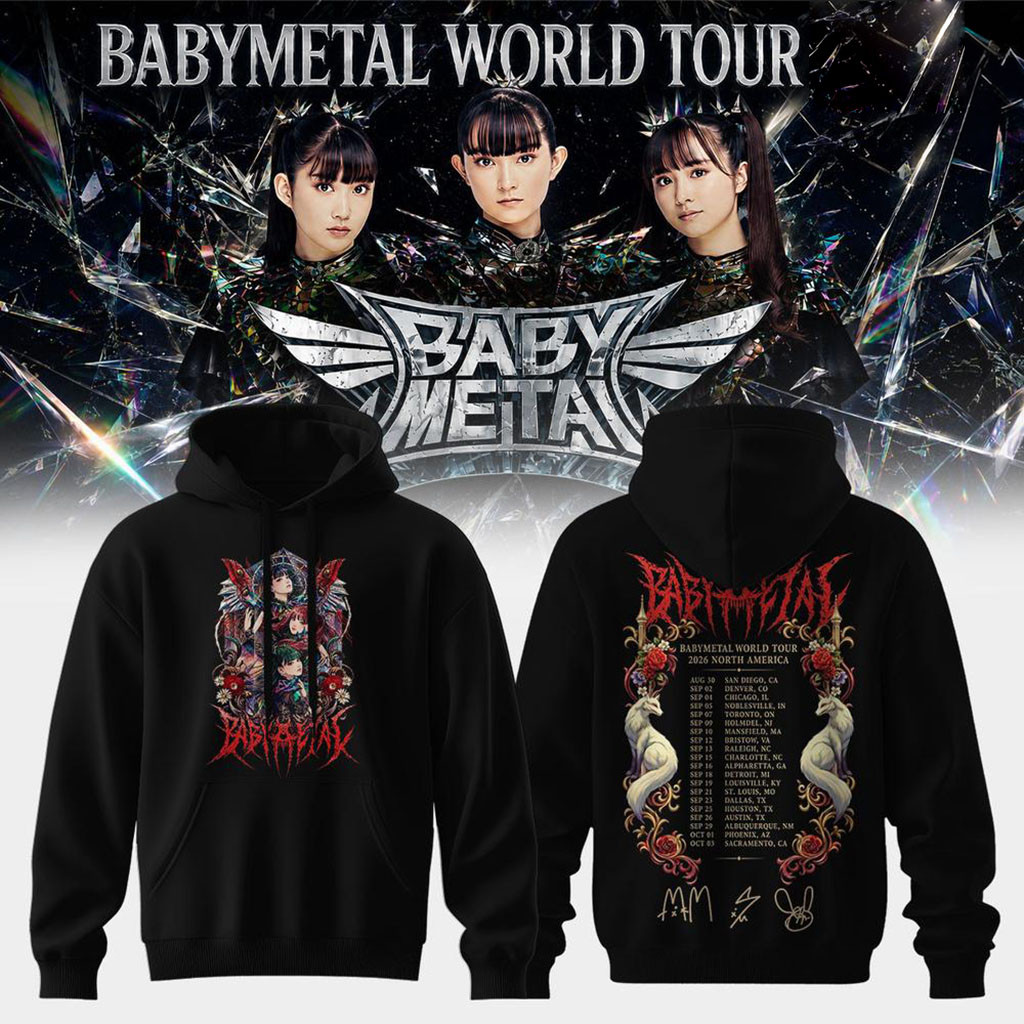 Babymetal World Tour 2026 North America Tour Dates Hoodie Babymetal Merch Music Lover Gifts Babymetal World Tour 2026 North America Tour Dates Hoodie Babymetal Merch Music Lover Gifts