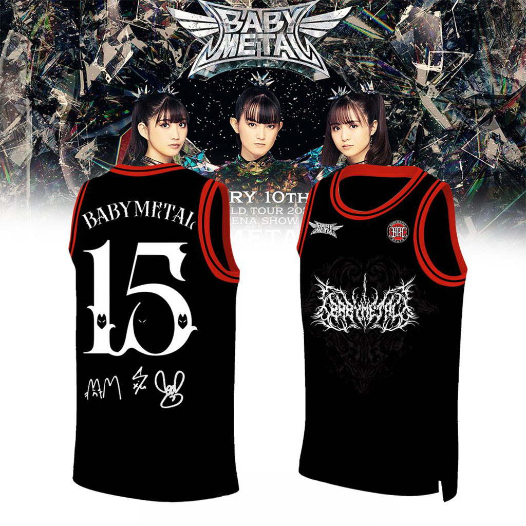 Babymetal World Tour 2026 Signature Basketball Jersey Babymetal Merch Gift For Metal Band Fan Babymetal World Tour 2026 Signature Basketball Jersey Babymetal Merch Gift For Metal Band Fan